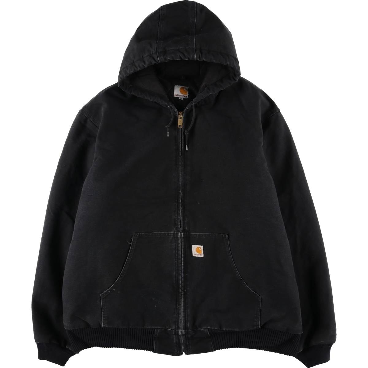 古着 カーハート Carhartt アクティブジャケット 中綿入り ダックフルジップパーカー USA製 メンズXXL相当/eaa606443