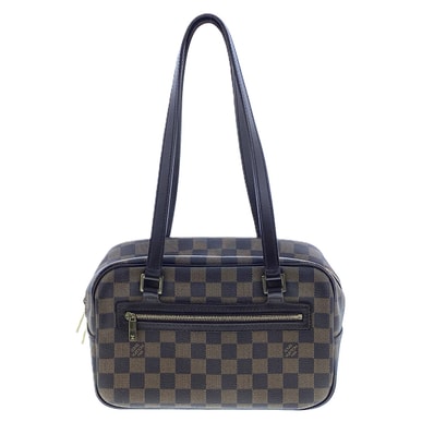 LOUIS VUITTON ルイ・ヴィトン シテMM SPオーダー ショルダーバッグ N48068 ダミエキャンバス エベヌ レディース【中古】