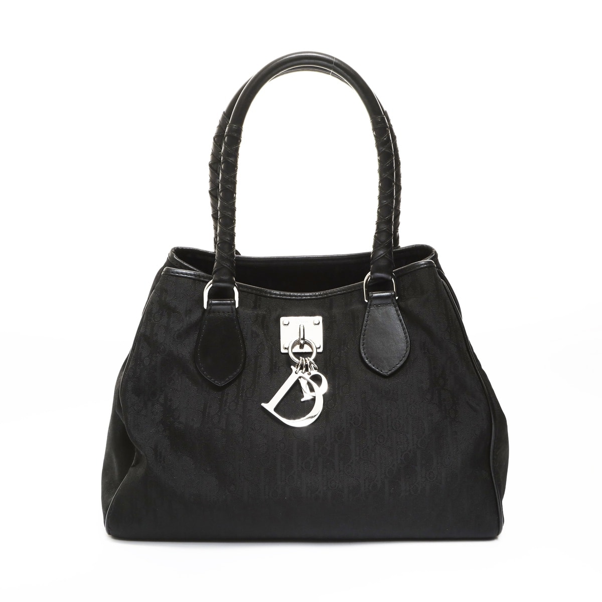 ディオール Dior ラブリー キャンバス トロッター ハンドバッグ【中古】