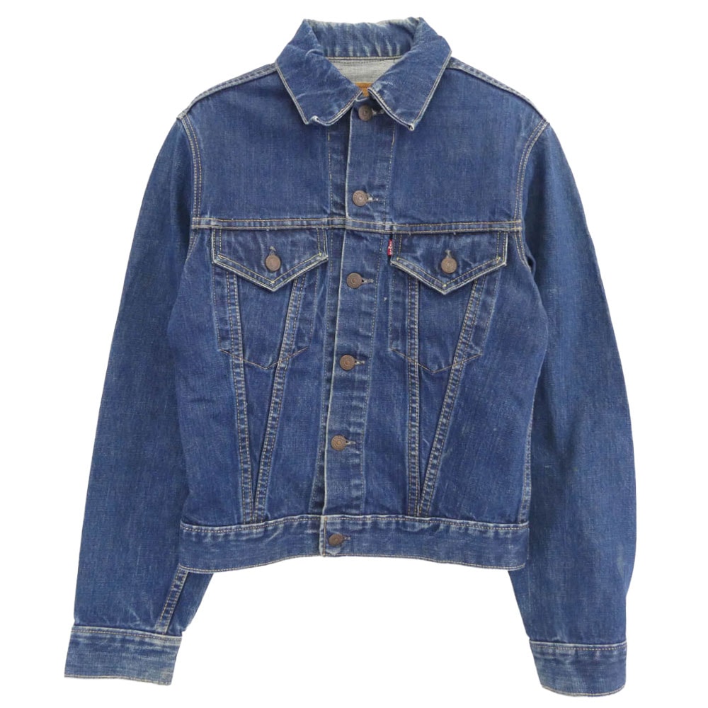 Levi's リーバイス デニムジャケット 60s 557 3rd BIG E ギャラ無 ボタン裏刻印D  両面均等V デニム ジャケット SIZE36 36【中古】