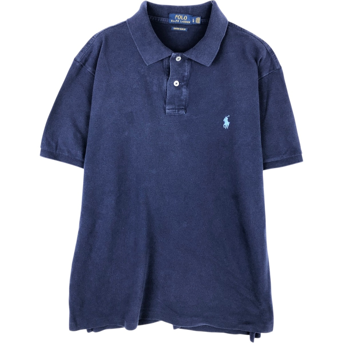 古着 ラルフローレン Ralph Lauren POLO RALPH LAUREN CUSTOM SLIM FIT 半袖 ポロシャツ メンズL相当/eaa616576