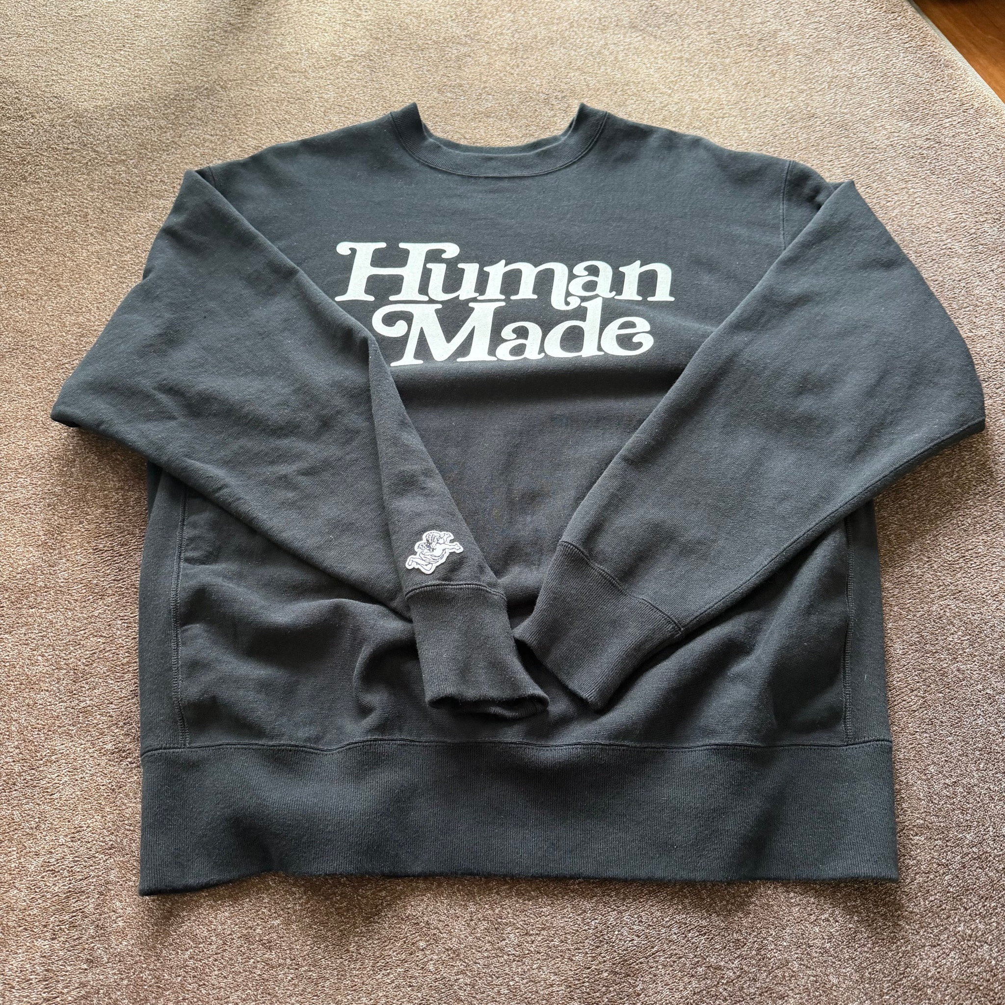 HUMAN MADE x Girls Don'T Cry Crew Neck Sweatshirt "Black" / VERDY