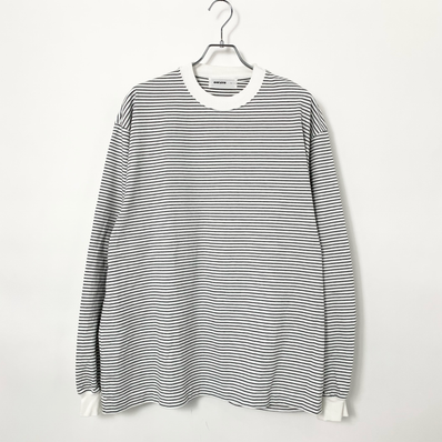 everyone Back Logo OG Border Long Sleeve Tee Shirt "White"