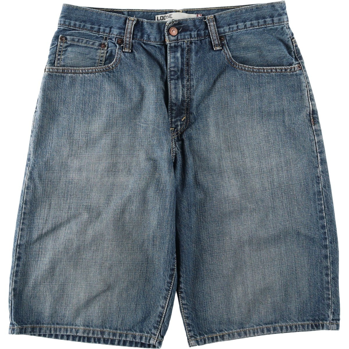 古着 リーバイス Levi's 569 LOOSE STRAIGHT デニムショーツ ハーフパンツ ジョーツ メンズw34相当/eaa647918