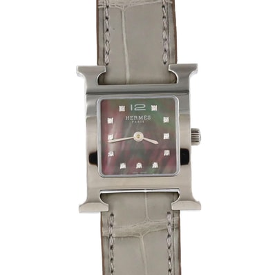 エルメス Hウォッチ・11P HH1.210 SS クォーツ