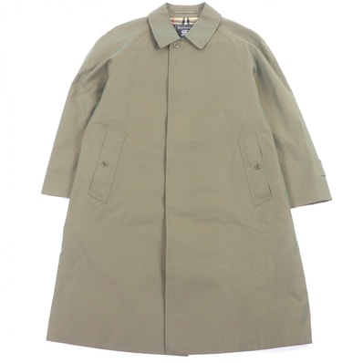 極美品 バーバリー ステンカラーコート 玉虫色 メンズ 90-165-4