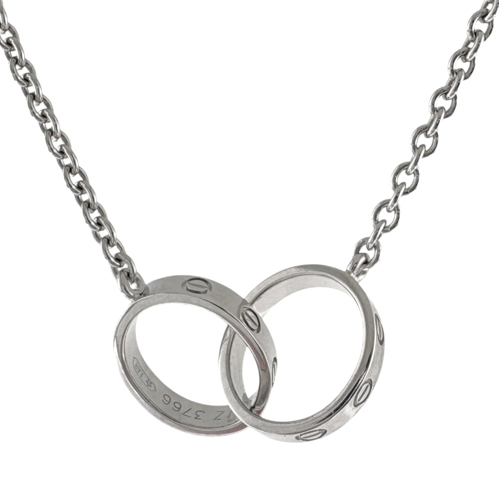 カルティエ ベビーラブ ネックレス 18金 K18ホワイトゴールド レディース CARTIER 中古