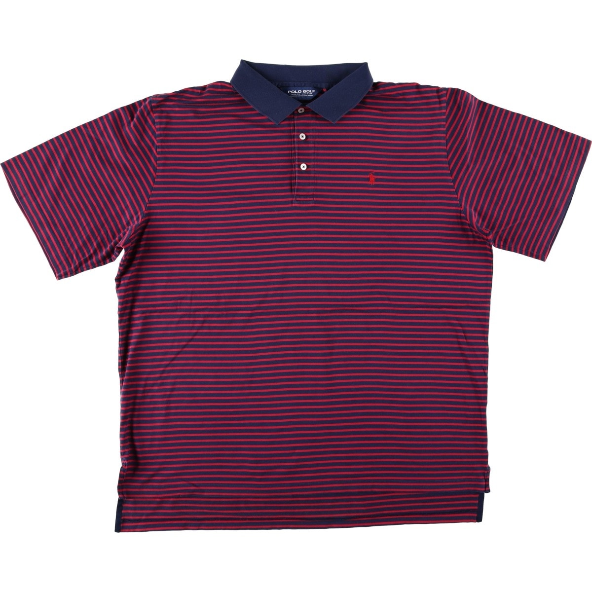 古着 ラルフローレン Ralph Lauren POLO GOLF ポロゴルフ 半袖 ボーダー ポロシャツ メンズXL相当/eaa644600