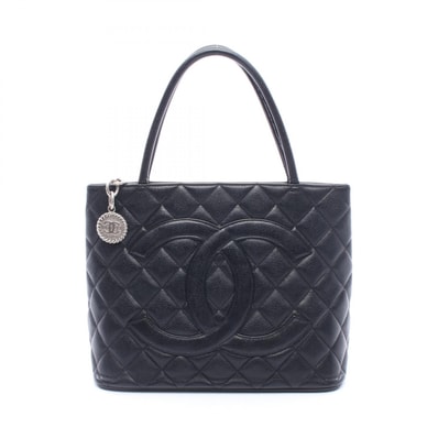 シャネル CHANEL 復刻トート トートバッグ バッグ キャビアスキン(グレインドカーフ) レディース ブラック系 A01804 【中古】