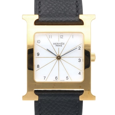 エルメス Hウォッチ 腕時計 時計 GP HH1.501 クオーツ メンズ 1年保証 HERMES 中古