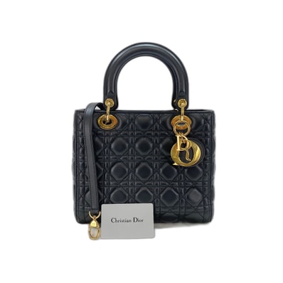 ディオール Dior レディクリスチャンディオール ハンドバッグ レザー【中古】