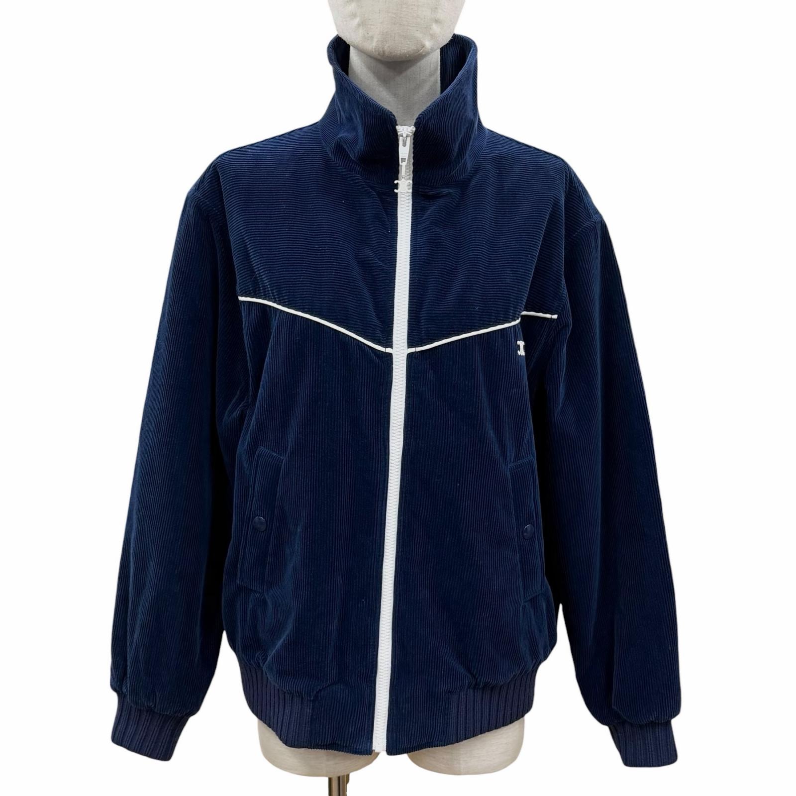 美品 セリーヌ ジャケット ネイビー レディース S 2Q595902T