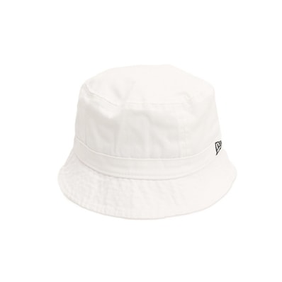 【中古】ニューエラ NEW ERA ツイルコットン バケットハット 帽子 ホワイト【サイズS/M】【メンズ】