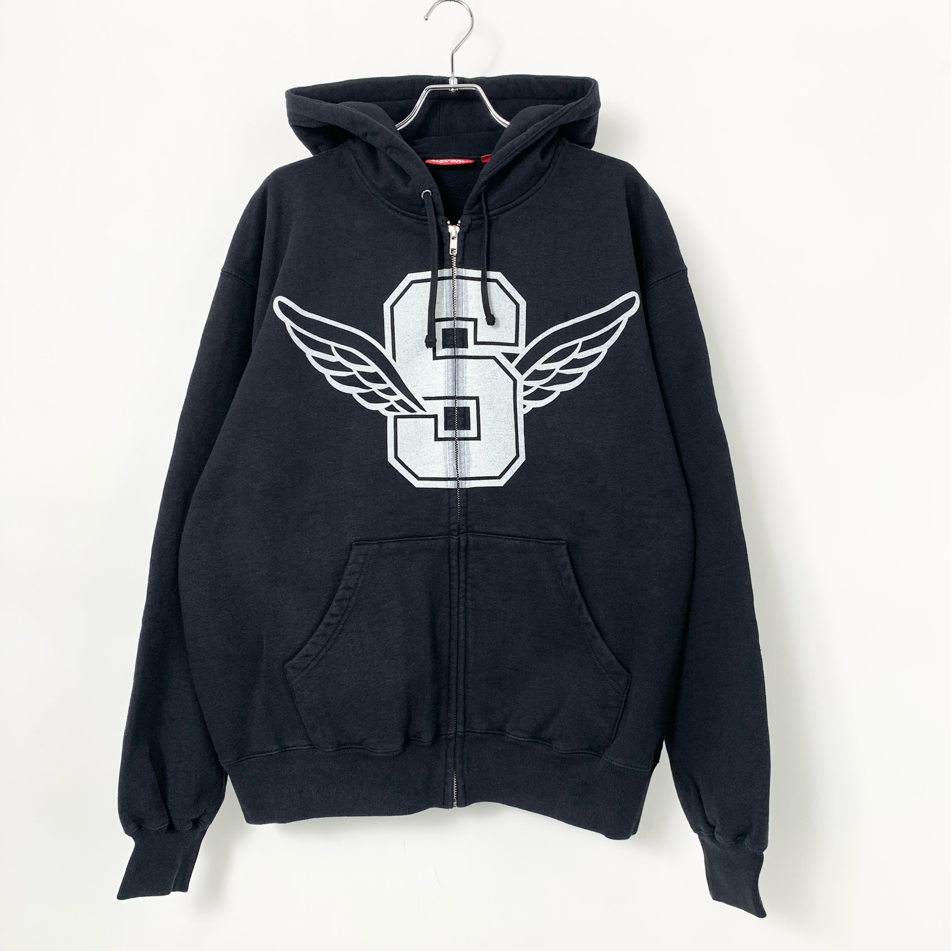 Supreme Wings Zip Up Hooded Sweatshirt "Black"