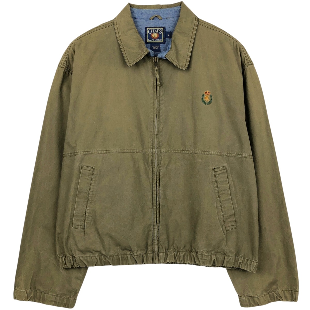 古着 80年代 ラルフローレン Ralph Lauren CHAPS チャップス スイングトップ スポーツジャケット メンズL相当 ヴィンテージ/eaa653186