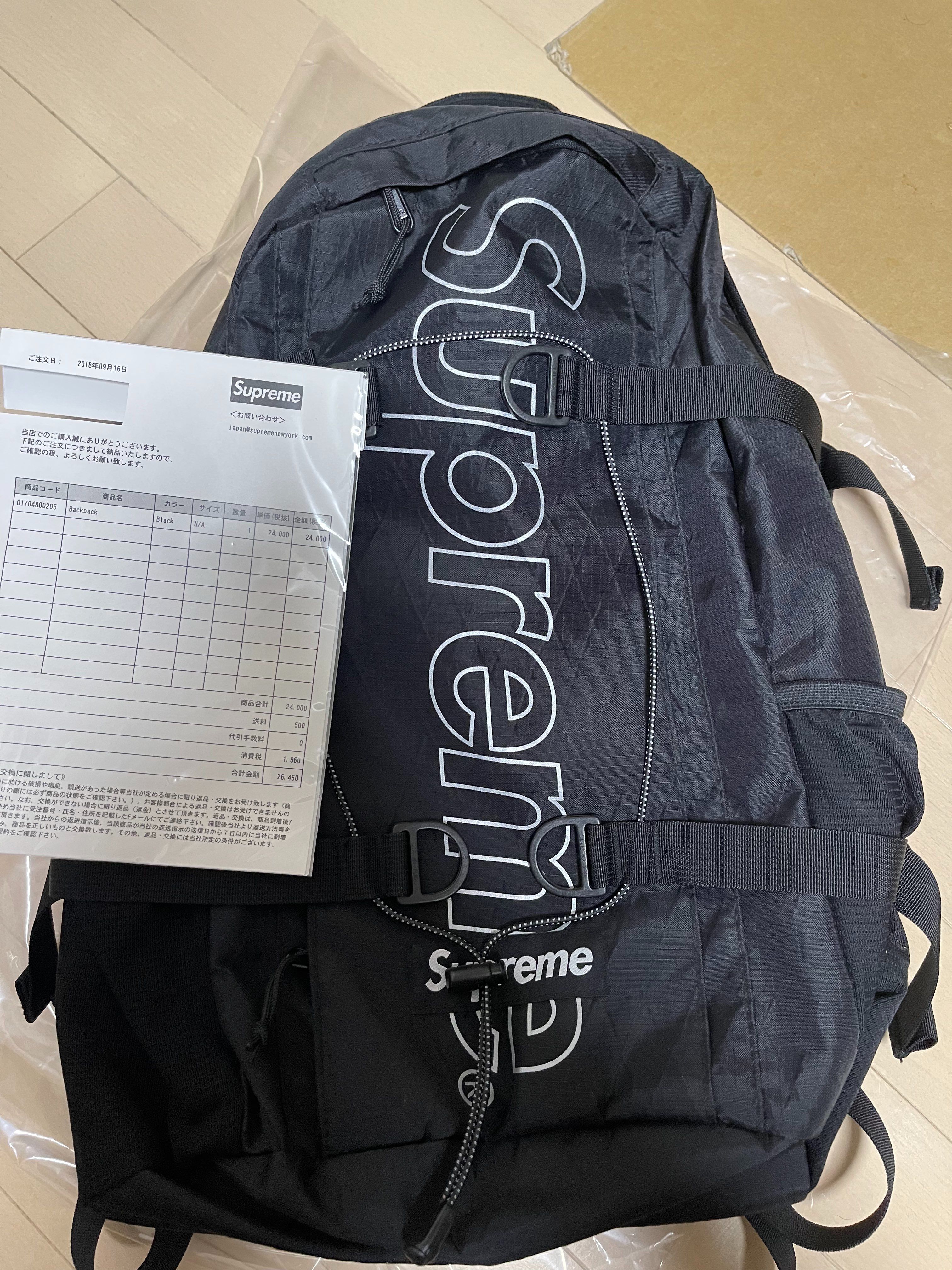 Supreme 18FW Backpack "Black"