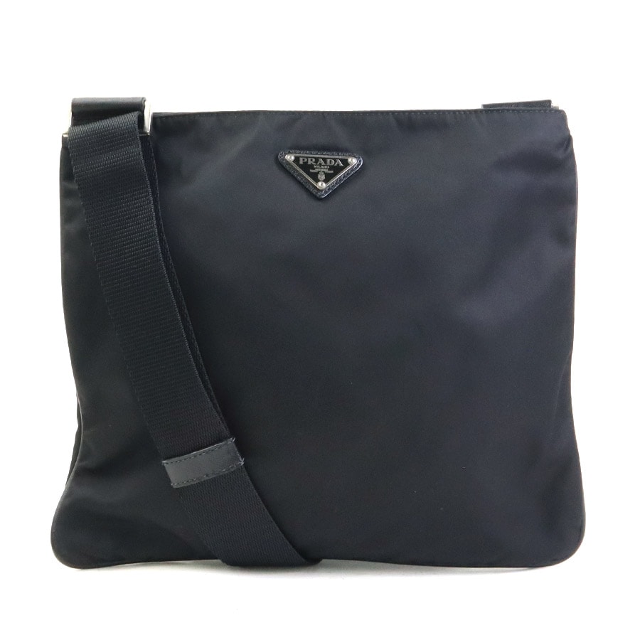 プラダ PRADA ショルダーバッグ ナイロン ブラック ユニセックス【中古】 r11466j
