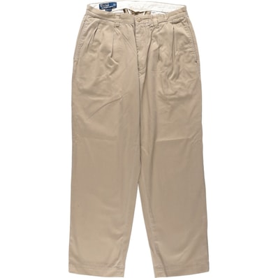 古着 ラルフローレン Ralph Lauren POLO by Ralph Lauren ANDREW PANT ツータック チノパンツ メンズw32相当/eaa650925