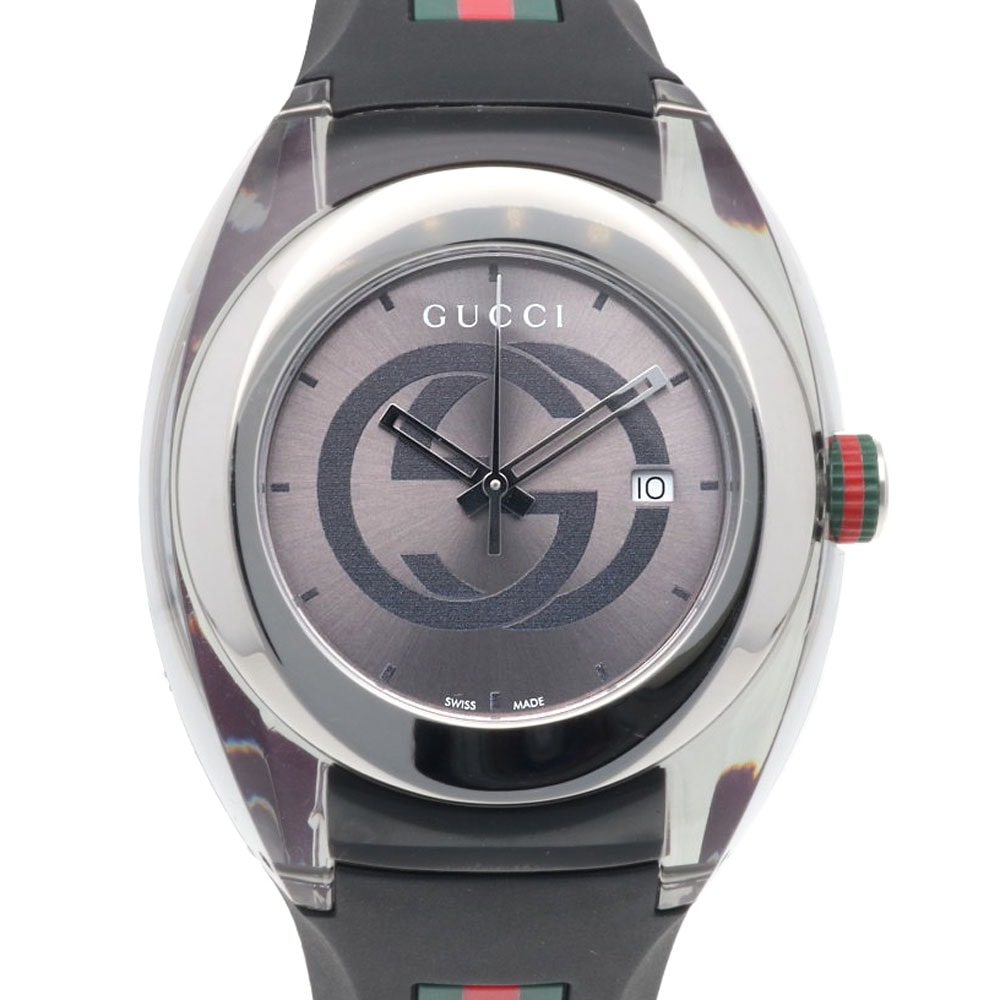 グッチ 腕時計 時計 ステンレススチール YA137116(137.1) クオーツ メンズ 1年保証 GUCCI  中古
