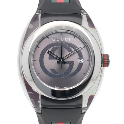 グッチ 腕時計 時計 ステンレススチール YA137116(137.1) クオーツ メンズ 1年保証 GUCCI 中古