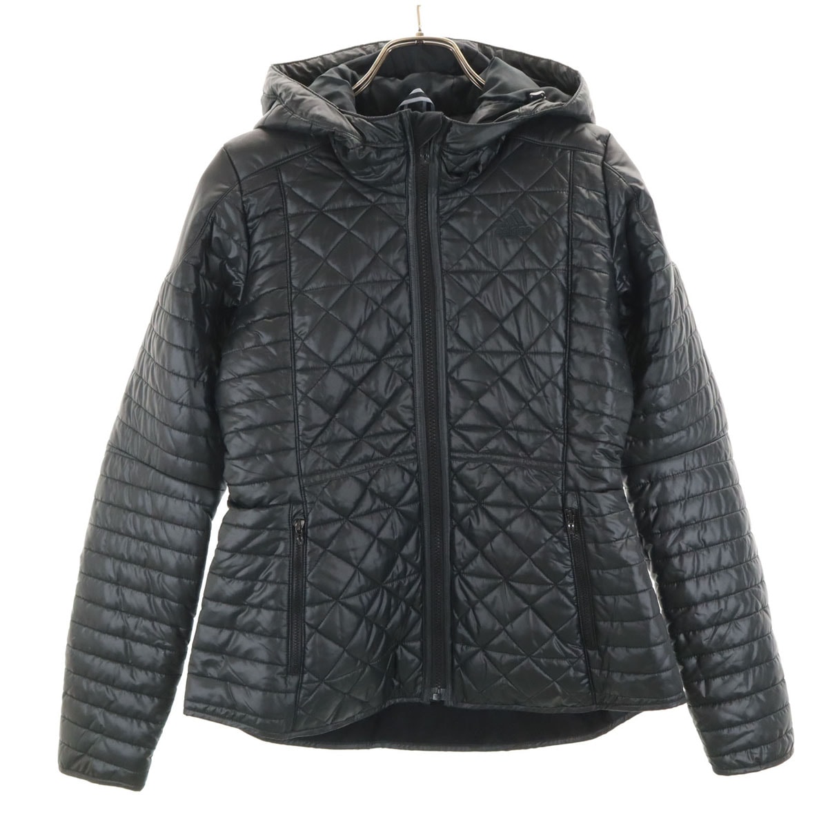 adidas アディダス フーディ パデッド ジャケット L ブラック 中綿