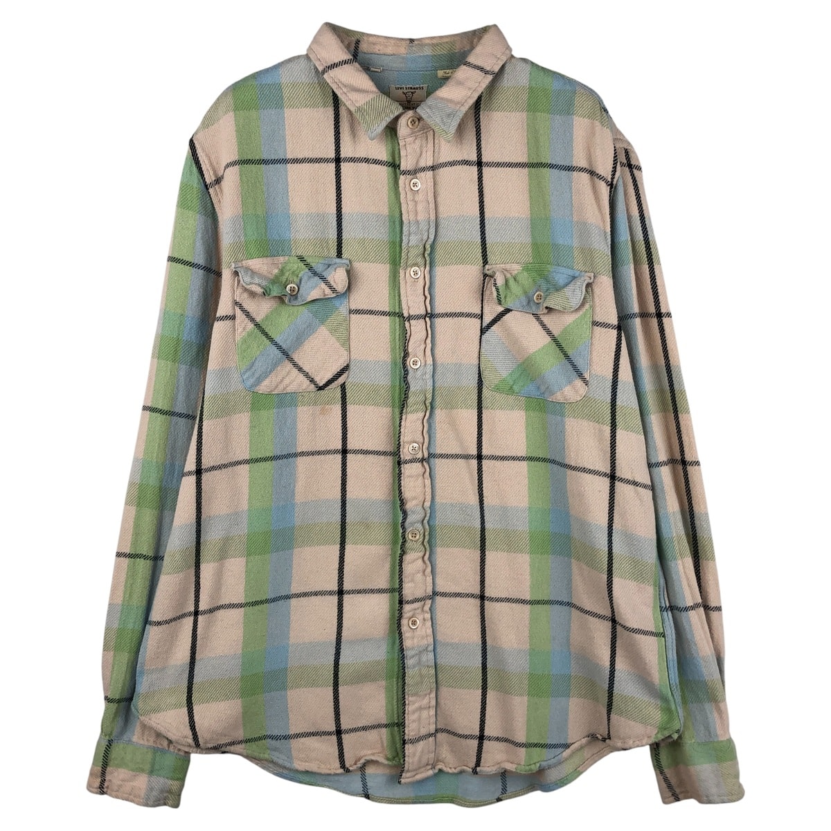 古着 リーバイス Levi's 長袖 フランネルチェックシャツ メンズL相当/eaa609703
