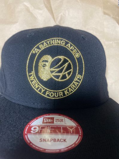 bape 24karats snapback