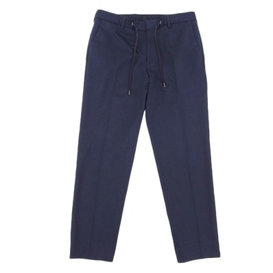 ボス Genius スリムフィット イージースラックス パンツ ボトムス メンズ ネイビー×ブラック H-Genius-J-DS-214 48