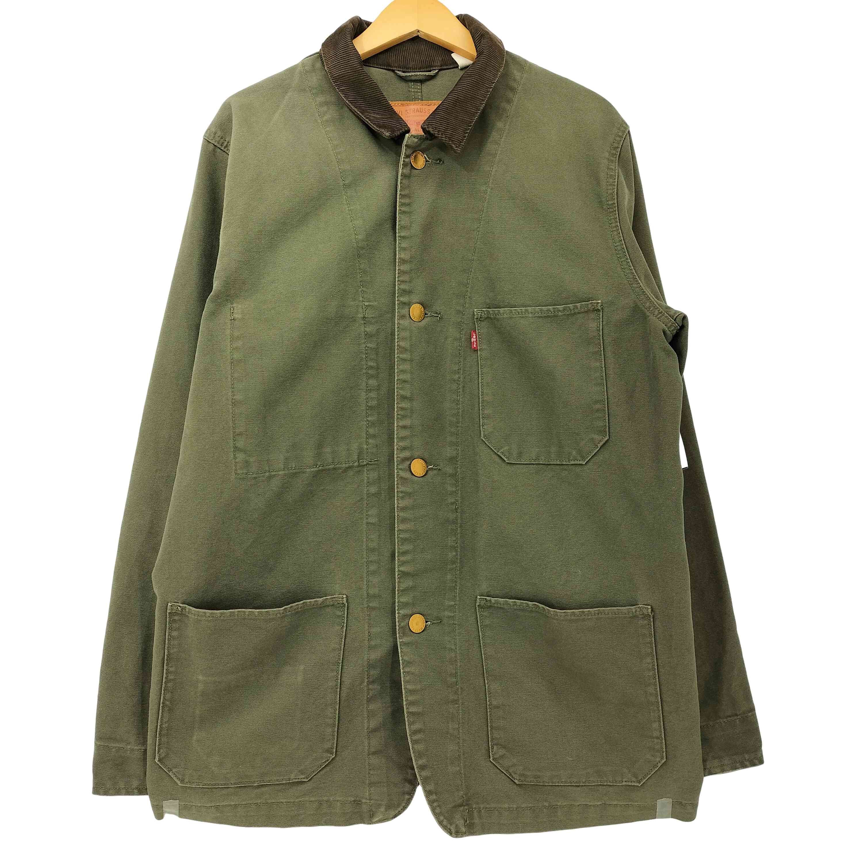 襟コーデュロイ キャンバス カバーオール エンジニアコート【1142277476900】