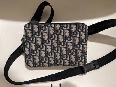 Dior Shoulder Strap Pouch Dior Oblique Jacquard "Beige"