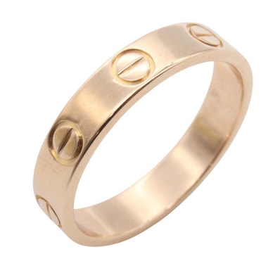 カルティエ CARTIER ミニラブリング リング・指輪 ジュエリー K18PG(ピンクゴールド) メンズ レディース ゴールド系 【中古】