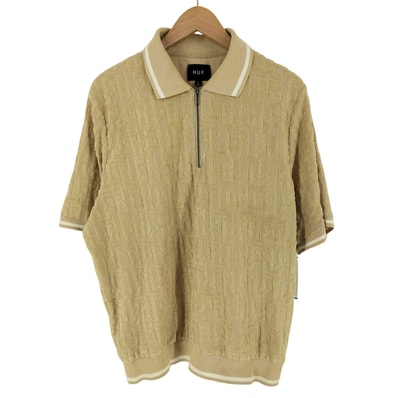 TETHER JACQUARD S/S TERRY TOP【1143180199634】