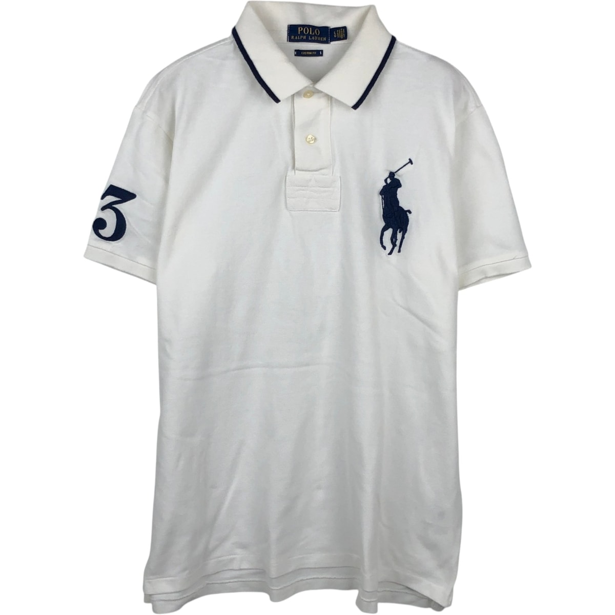 古着 ラルフローレン Ralph Lauren POLO RALPH LAUREN CUSTOM FIT ビッグポニー 半袖 ポロシャツ メンズL相当/eaa648934