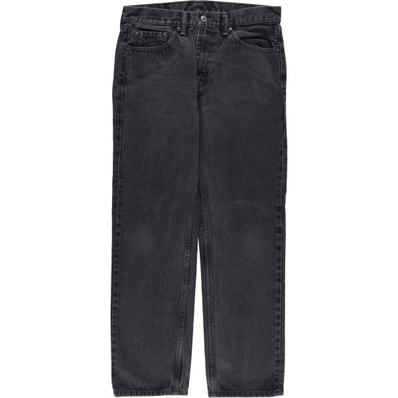 古着 リーバイス Levi's 505 ブラックデニム テーパードデニムパンツ メンズw34相当/eaa614672