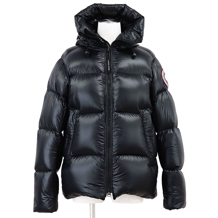 【美品】CANADA GOOSE カナダグース ダウンジャケット サイズ M メンズ 2252M クロフトン パッファー ロゴワッペン パッカブル ナイロン100% アウター ダークネイビー 紺 カナダ製