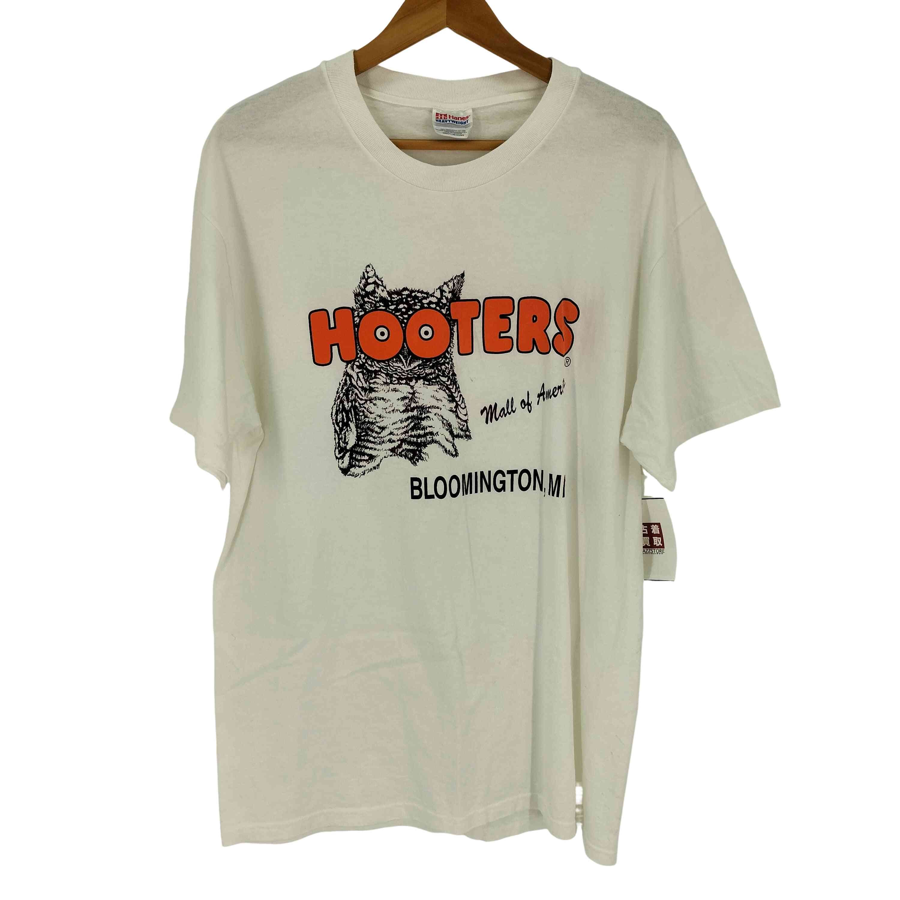 B (目立った傷や汚れなし)】90S USA製 HOOTERS 両面プリント S/S T
