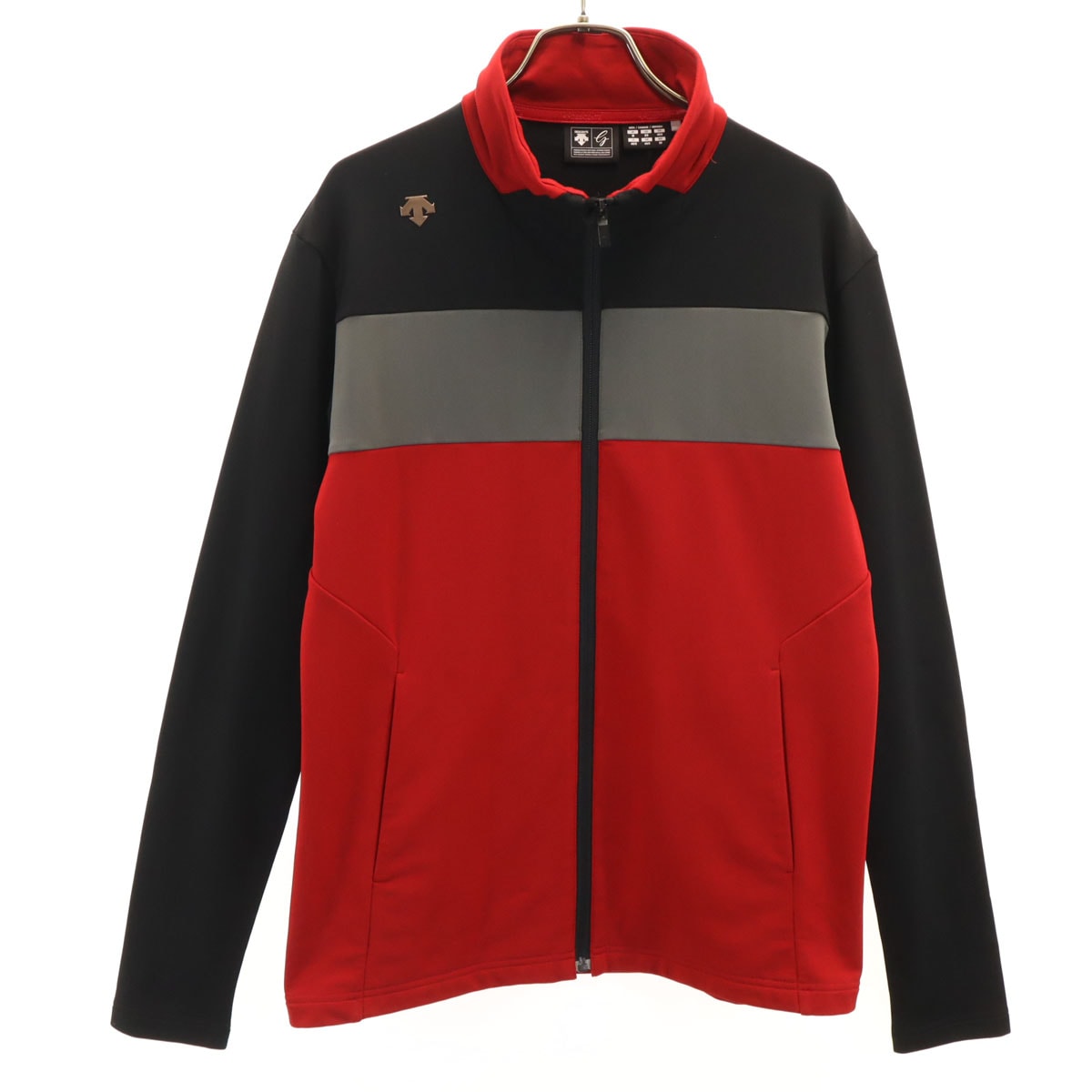 DESCENTE デサント トラックジャケット M レッド 裏ウォーム