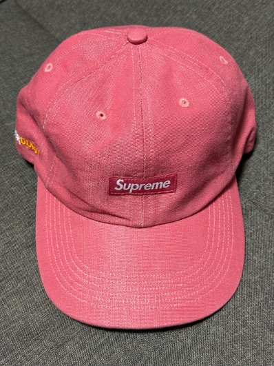 Supreme Cordura Denim Small Box 6-Panel "Pink"