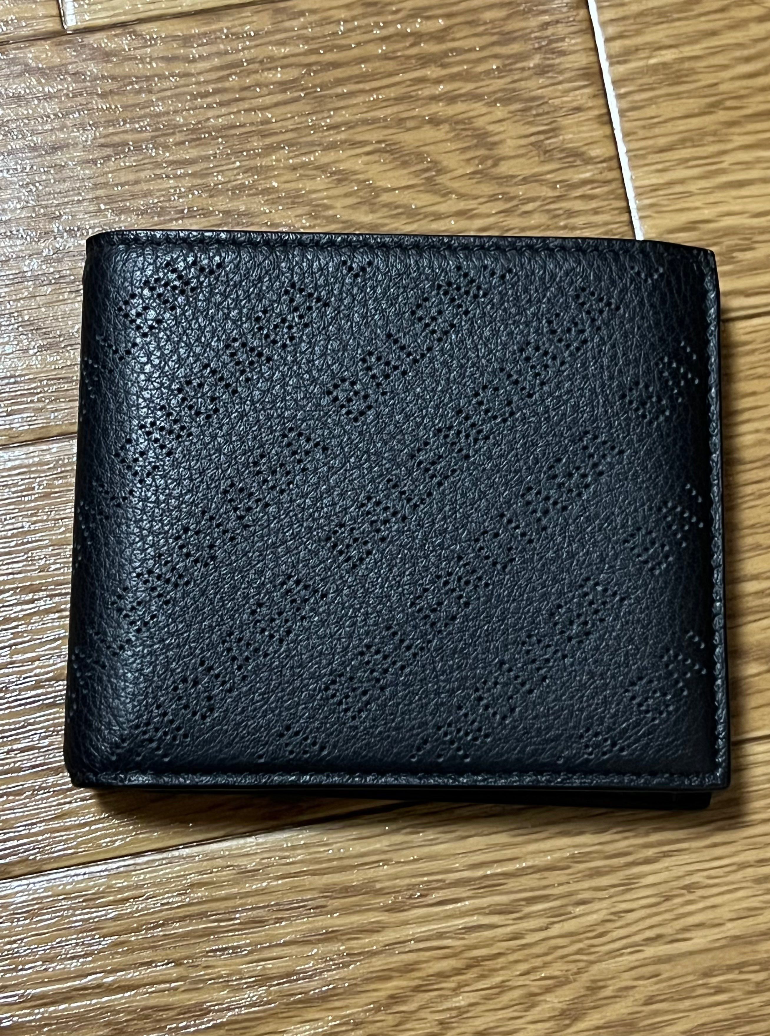 BALENCIAGA Men's Cash Square Folded Coin Wallet "Black"