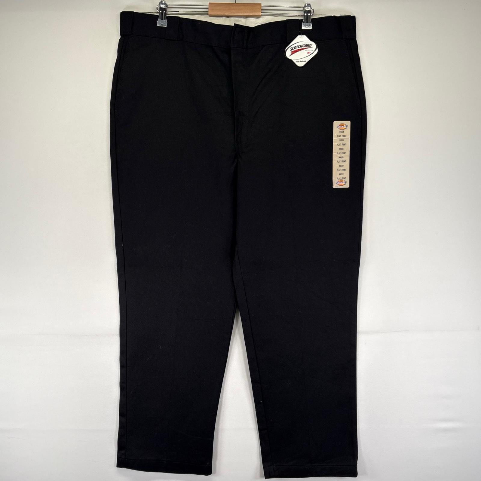 古着 デッドストック ディッキーズ Dickies パンツ ワーク 大きいサイズ ストレート デッドストック W44 L30  ブラック系 メンズ