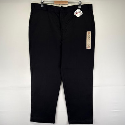 古着 デッドストック ディッキーズ Dickies パンツ ワーク 大きいサイズ ストレート デッドストック W44 L30 ブラック系 メンズ