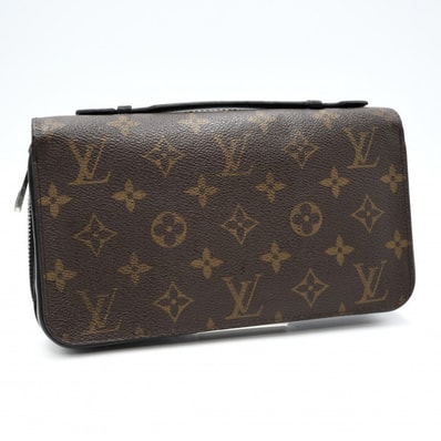 LOUIS VUITTON(ルイ・ヴィトン) ジッピーXL モノグラム・マカサー ラウンドファスナー長財布 トラベルウォレット ブラック M61698【中古】