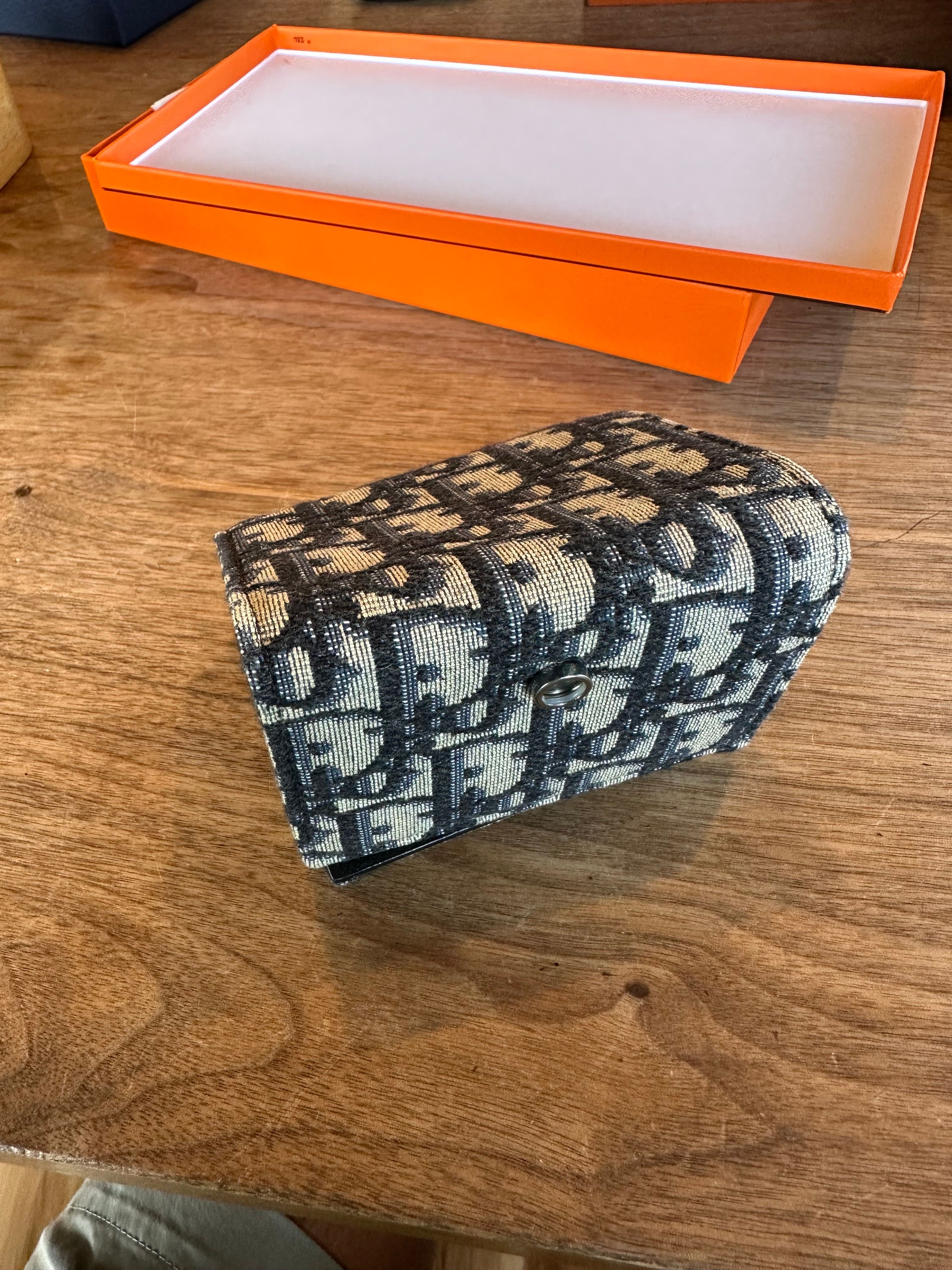 Dior Three Folded Wallet Dior Oblique Jacquard "Beige"