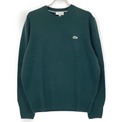 ラコステ AH2916-99 カーキオリーブ エッセンシャルウールニットセーター L