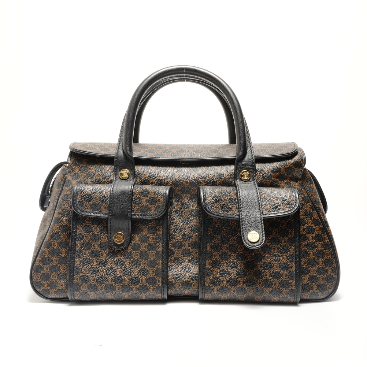 セリーヌ CELINE マカダム PVC ハンドバッグ【中古】