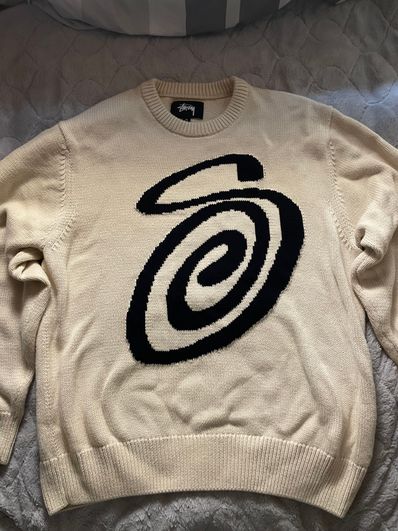 Stussy CURLY S SWEATER "Natural"