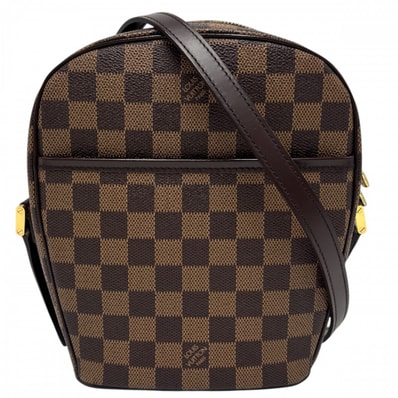 LOUIS VUITTON ルイヴィトン ショルダーバッグ イパネマPM 鞄 かばん 肩掛け 斜め掛け N51294 ダミエキャンバス ブラウン 茶 ゴールド金具 レディース【中古品】
