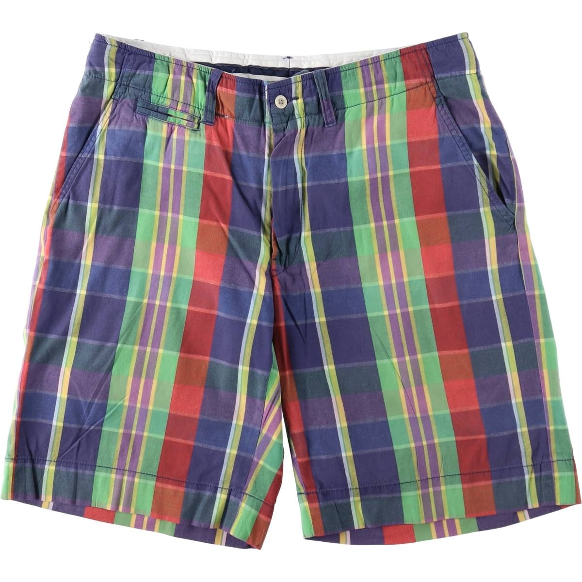 古着 ラルフローレン Ralph Lauren POLO by Ralph Lauren チェック柄 コットンショーツ ハーフパンツ メンズw33相当/eaa633180