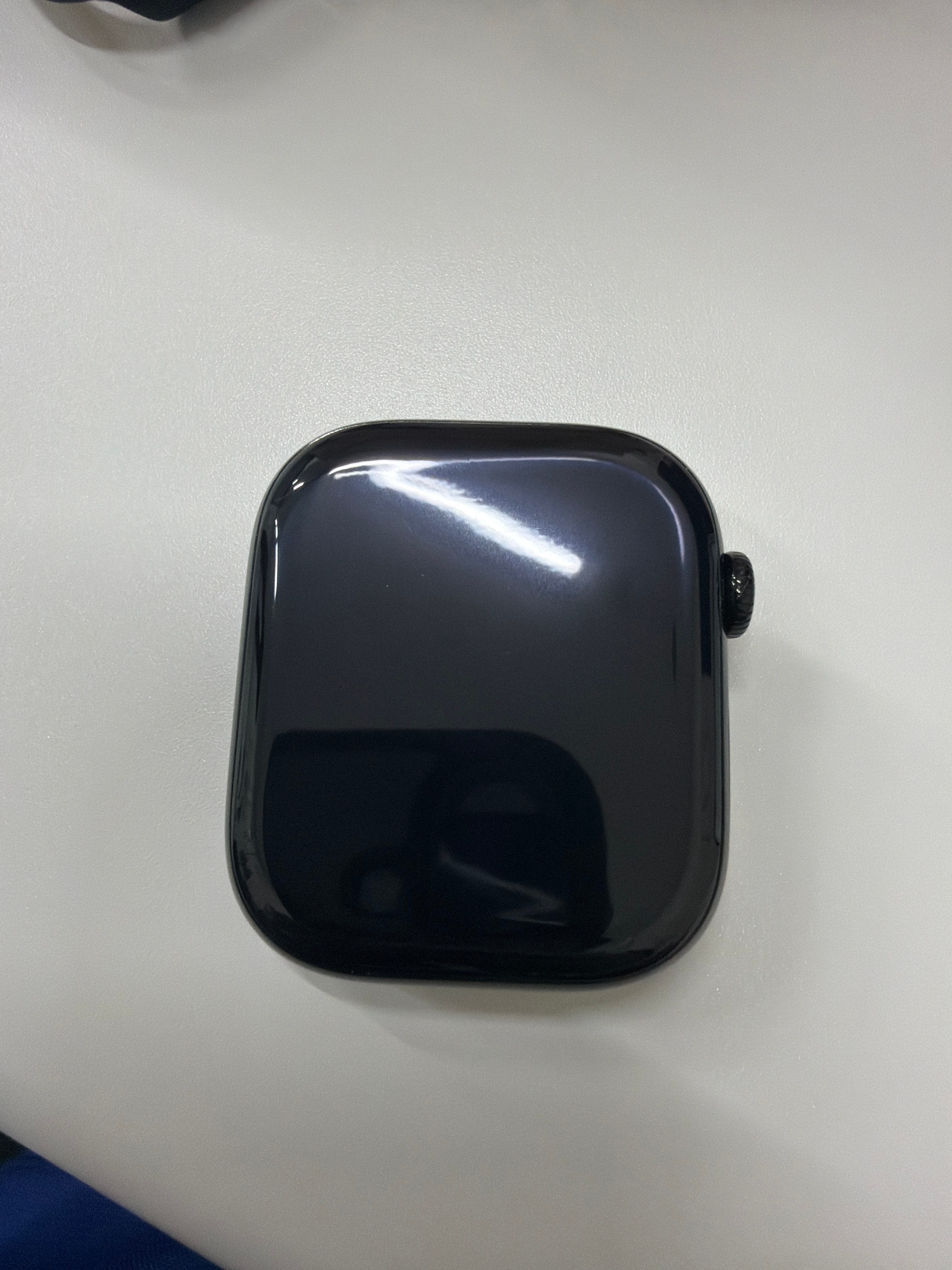 アップルウォッチ シリーズ10 GPSモデル ジェットブラックアルミニウムケース ラバー スポーツバンド "ブラック"