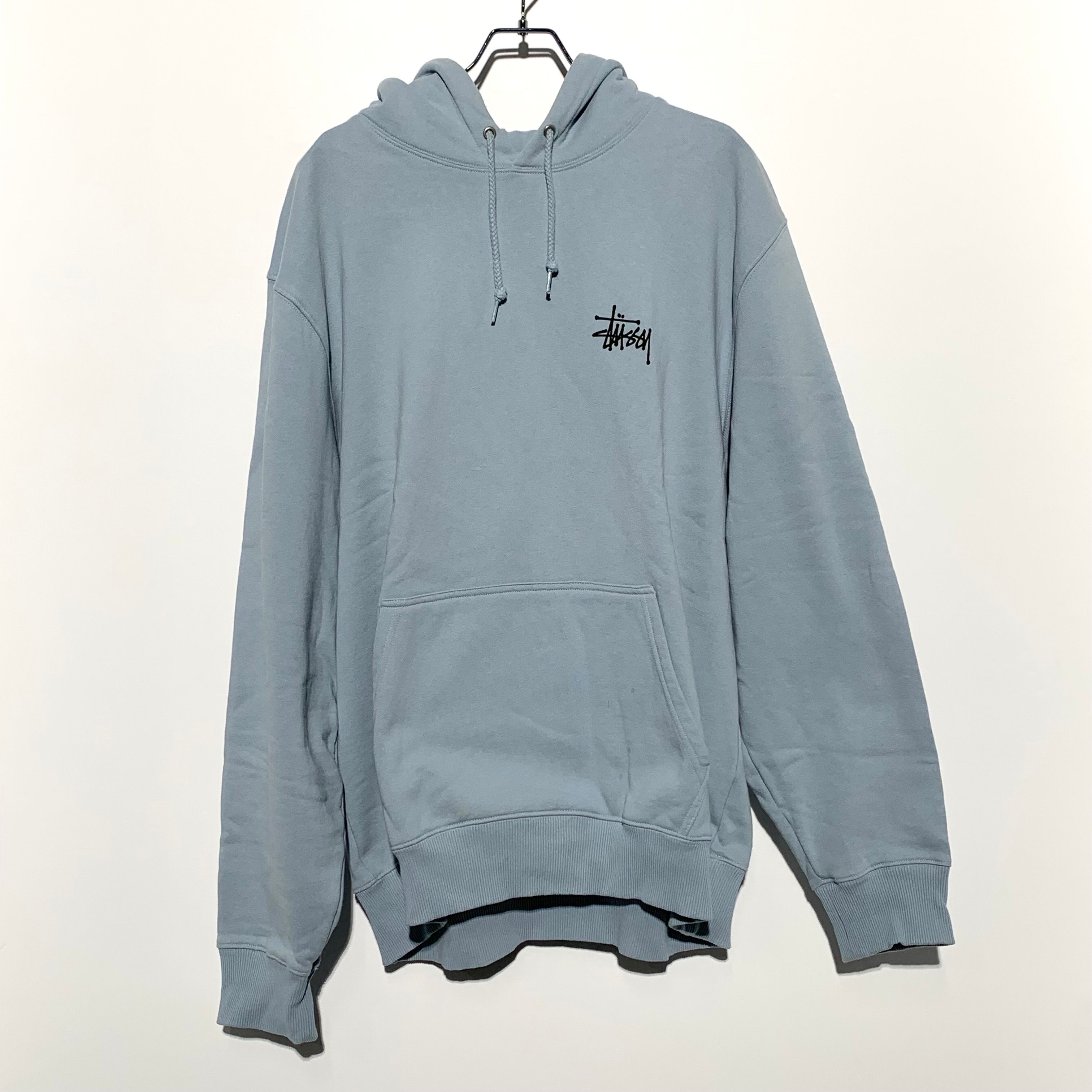 STUSSY BASIC STUSSY HOODIE Light Blue